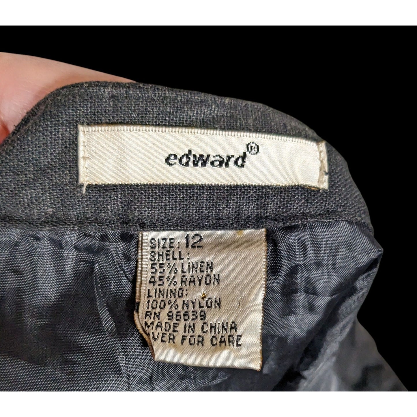 Edward Bohemian Black And White Embroidered Skirt