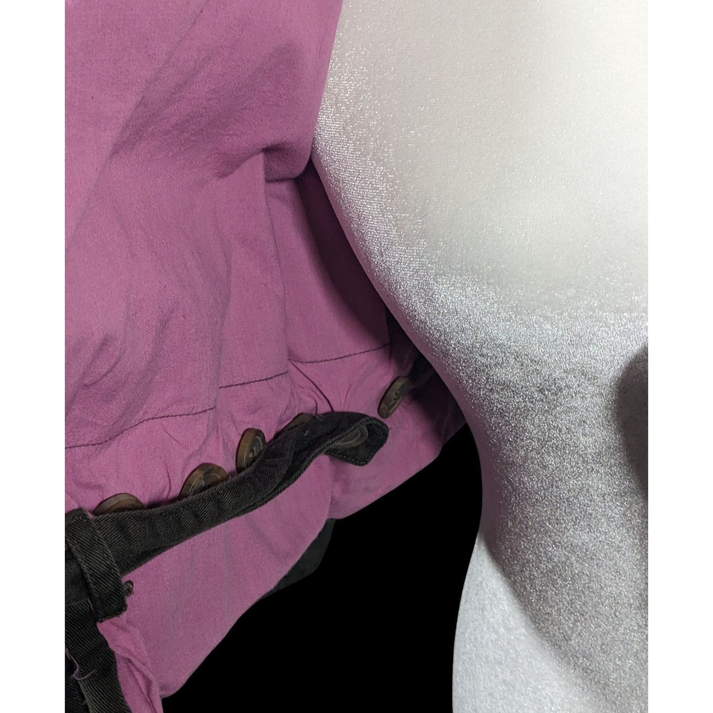 Vintage Kaleidoscope Cropped Pink And Grey Button Jacket Size Medium