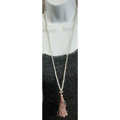 Alexa's Angels Bohemian Cross Necklace With Tassel Accent