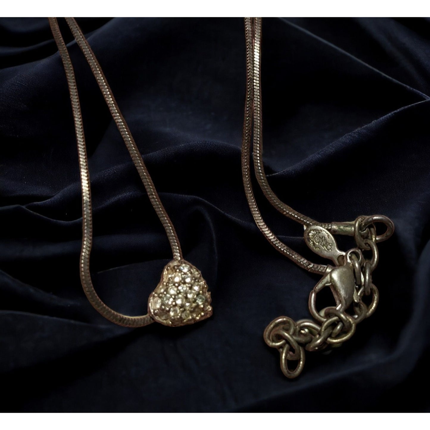Premier Designs Minimalist Rhinestone Heart Necklace