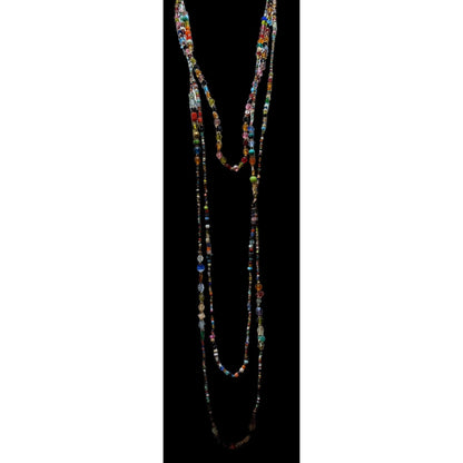 Multilayer Rainbow Glass Necklace