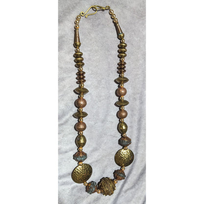 Vitnage Bohemian Mixed Metal Beaded Necklace