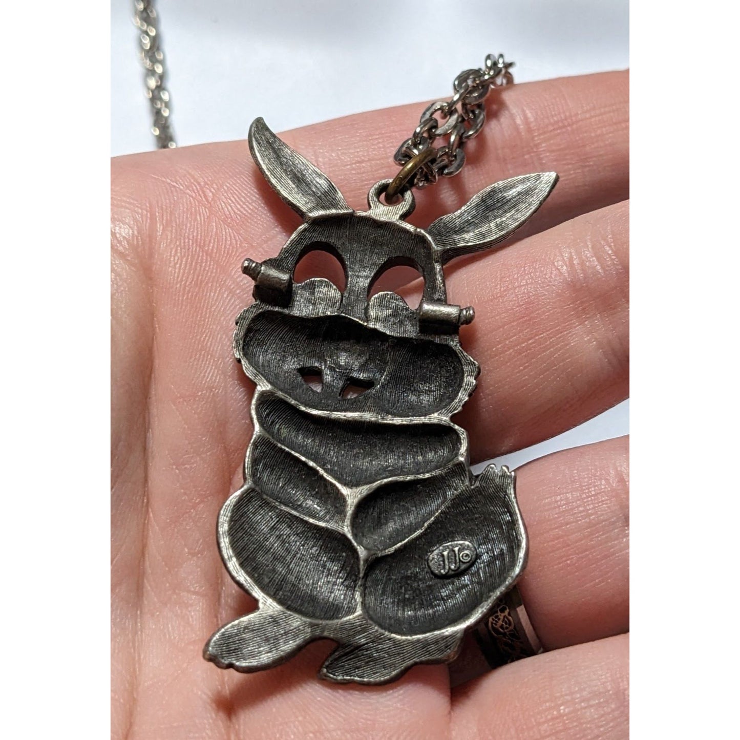 Vintage Jonette Jewelry Bunny Necklace