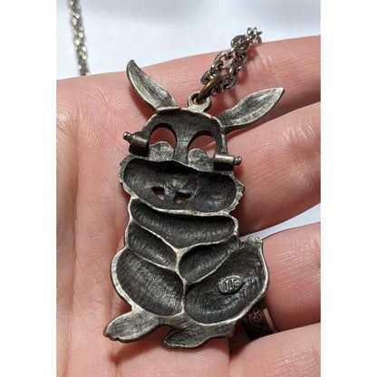 Vintage Jonette Jewelry Bunny Necklace