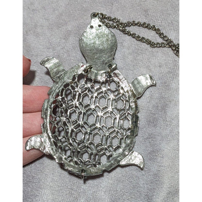 Vintage Articulated Turtle Necklace