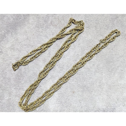 Simple Gold Rope Chain Necklace