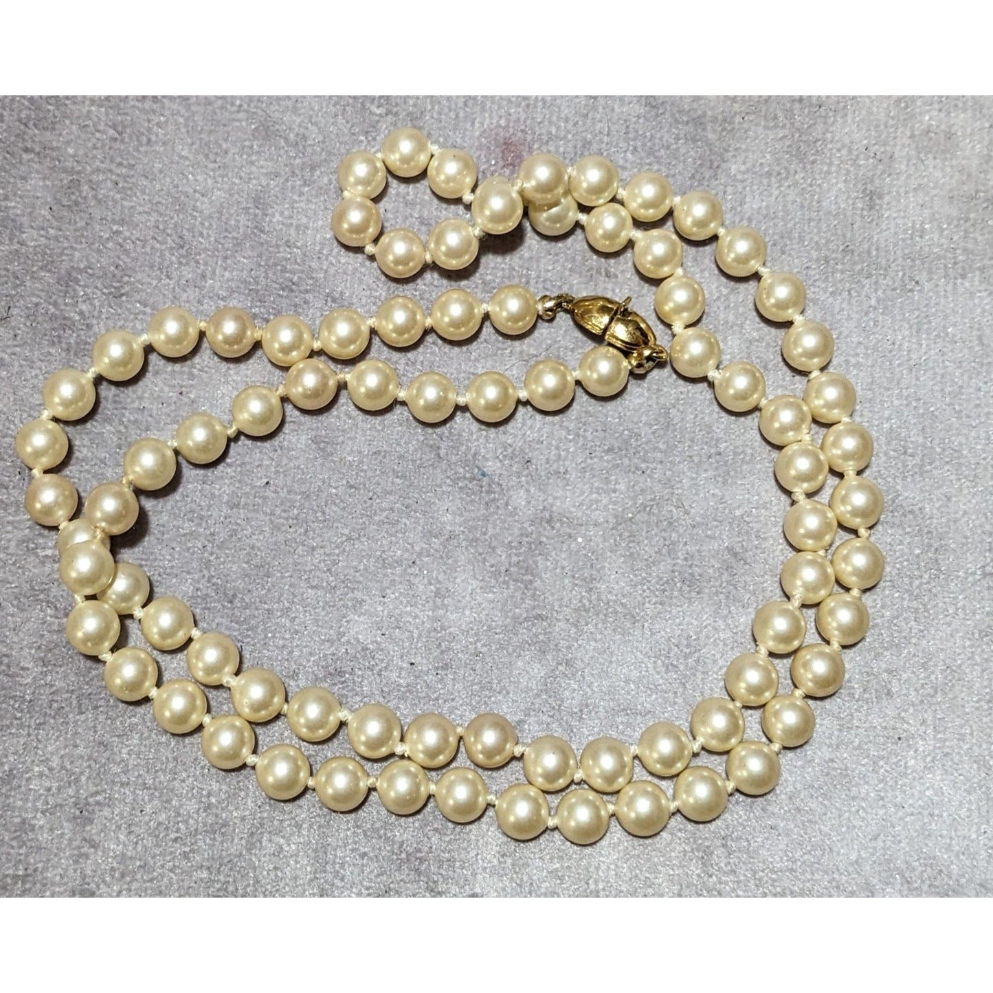 Vintage Glam Monet Beaded Faux Pearl Necklace