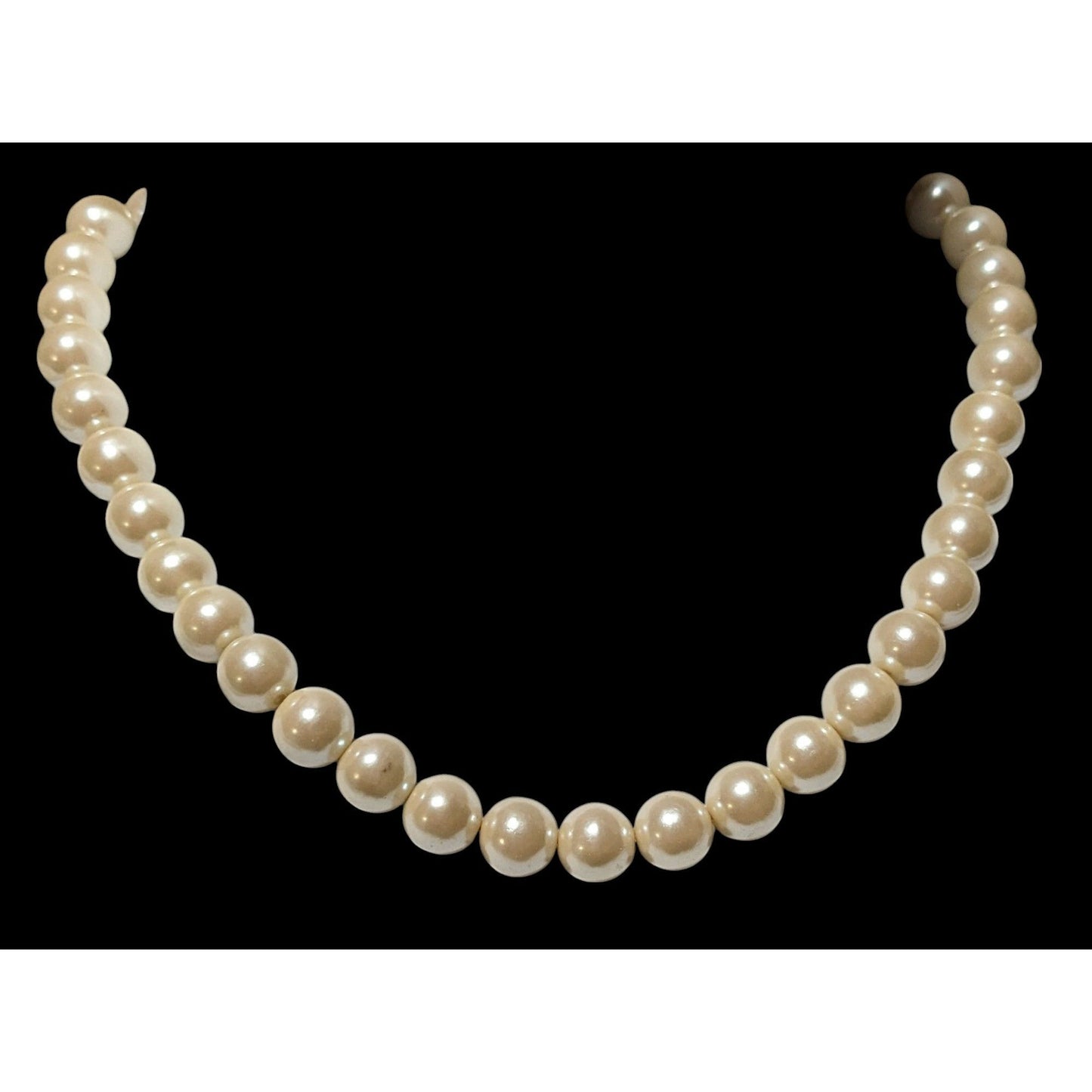 Elegant Cream Faux Pearl Bridal Necklace