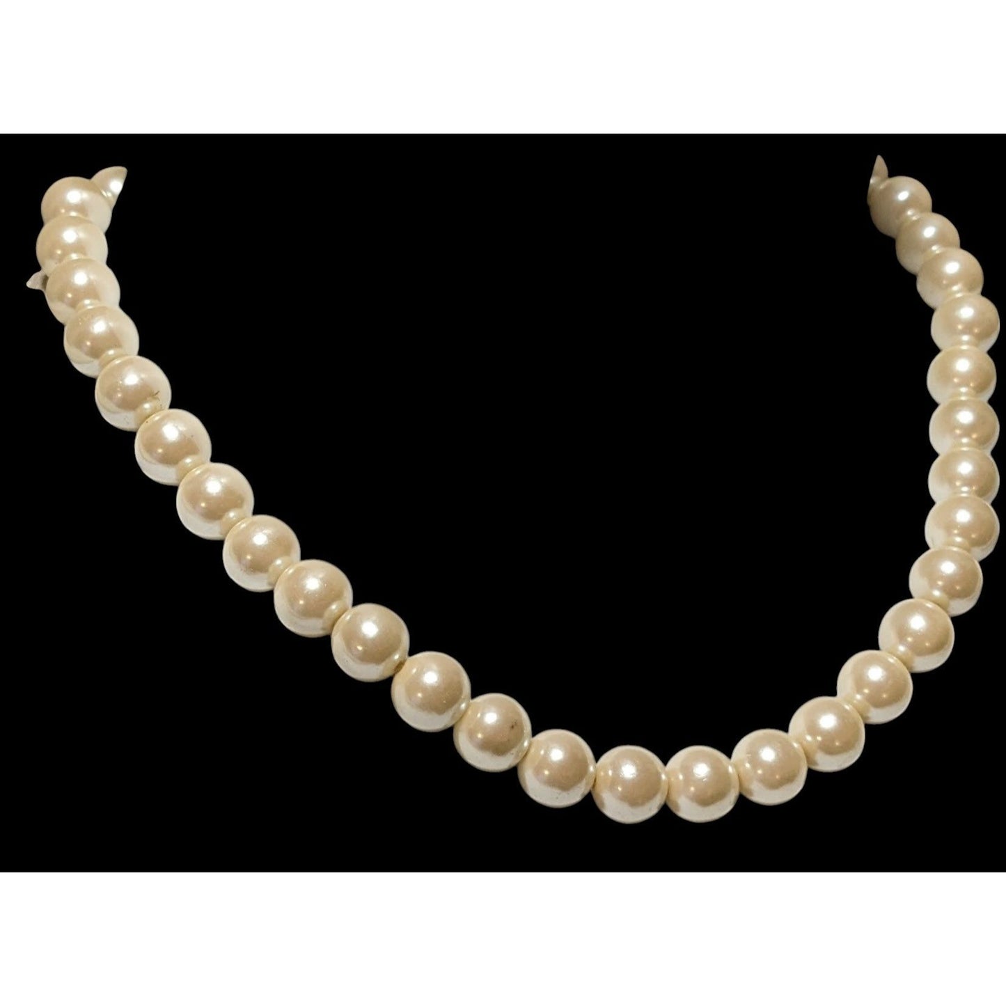 Elegant Cream Faux Pearl Bridal Necklace