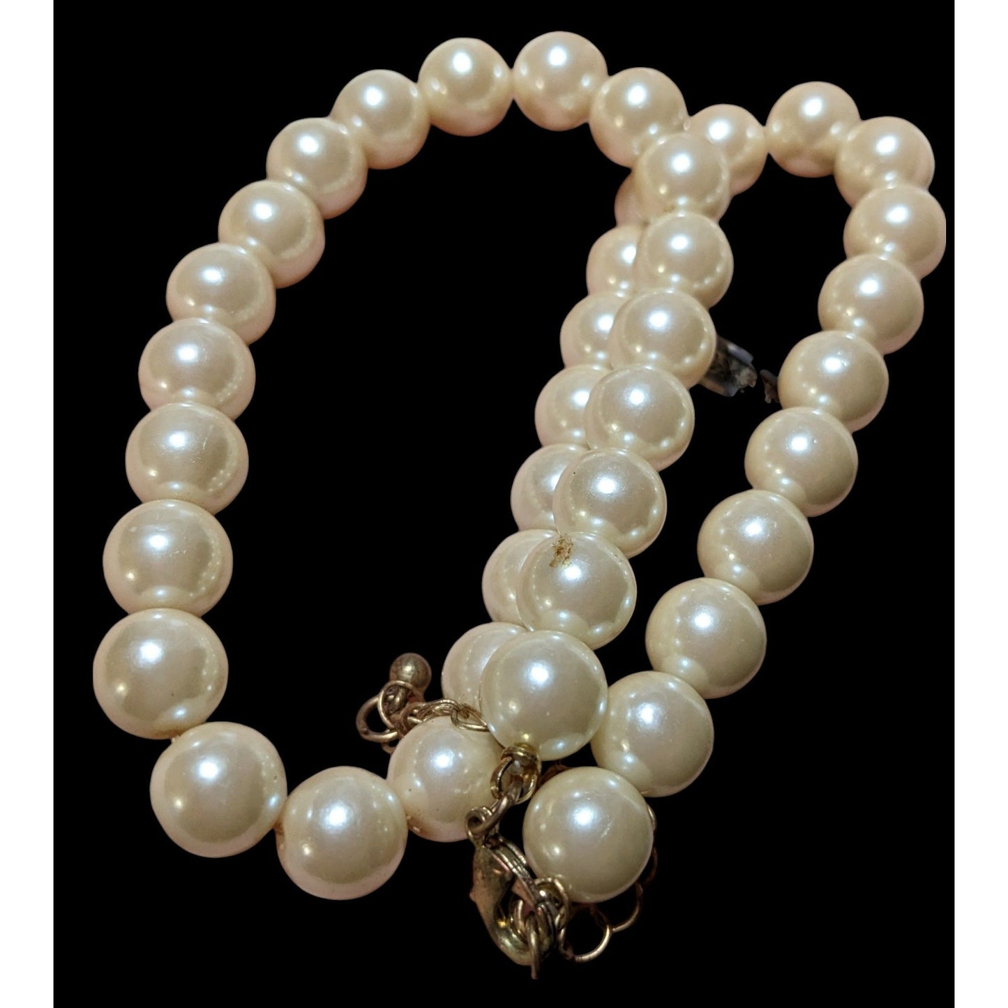 Elegant Cream Faux Pearl Bridal Necklace