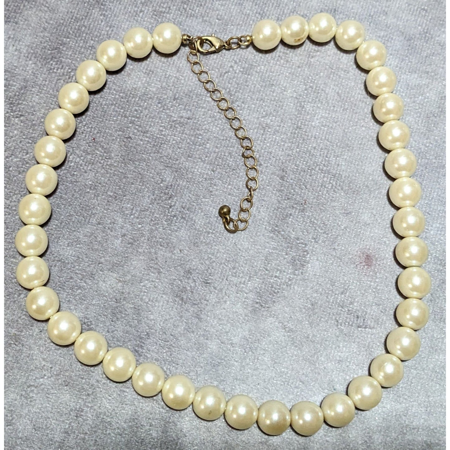 Elegant Cream Faux Pearl Bridal Necklace