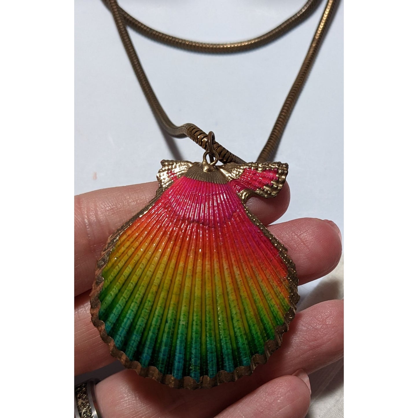 Rainbow Shell Necklace