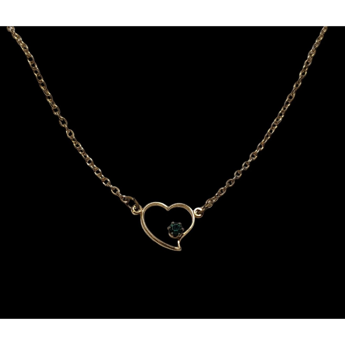 Minimalist Gold Open Heart Necklace