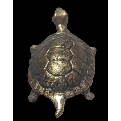 Vintage Honeck Brass Turtle Figurine