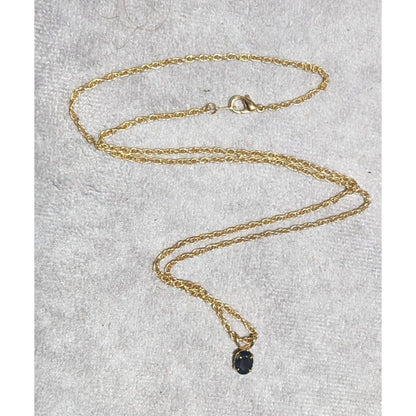 Minimalist Black And Gold Pendant Necklace