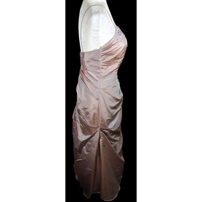 Vintage Saison Blanche Couture Grey/Purple Floral Beaded Prom/Wedding Dress