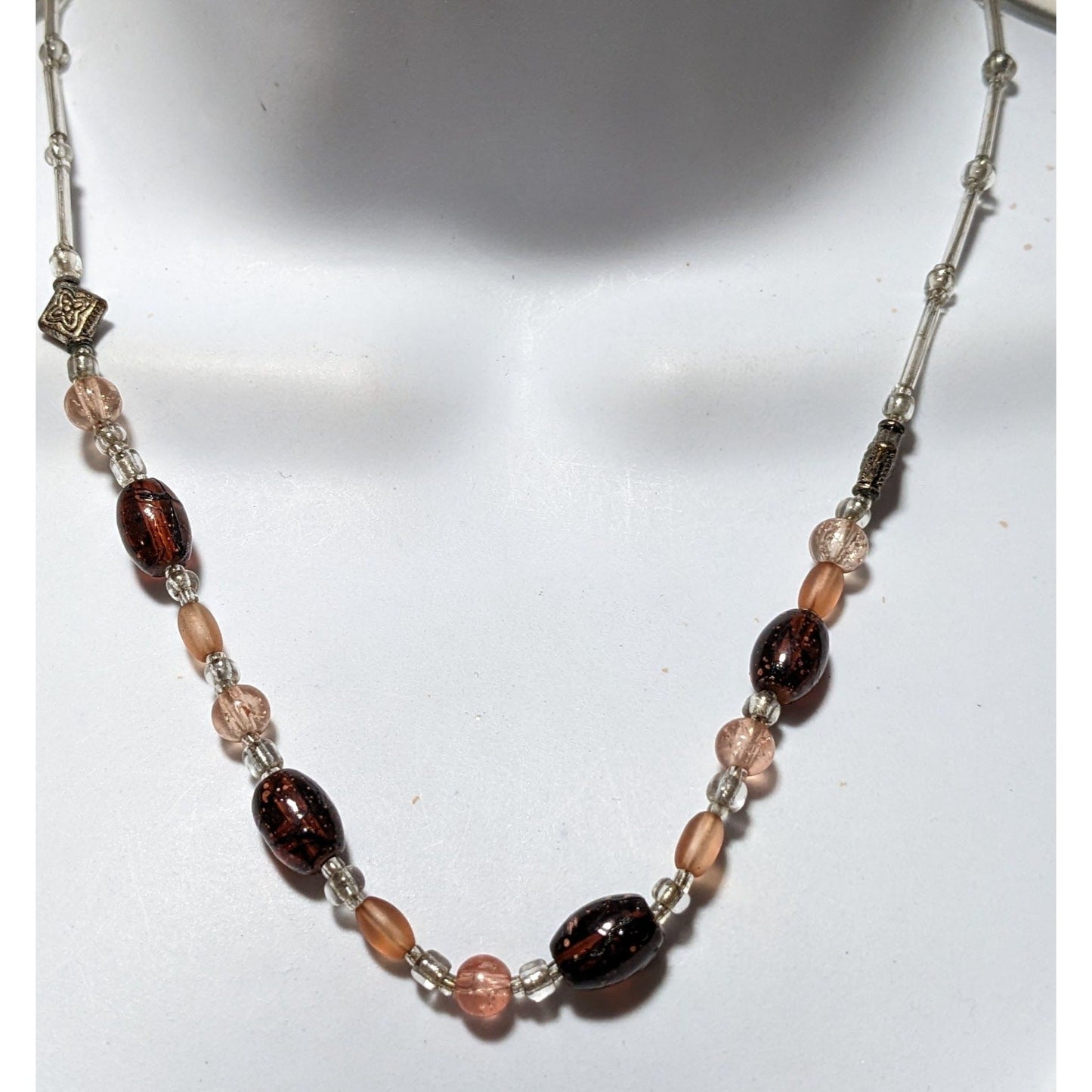 Casual Glass Beaded Necklace