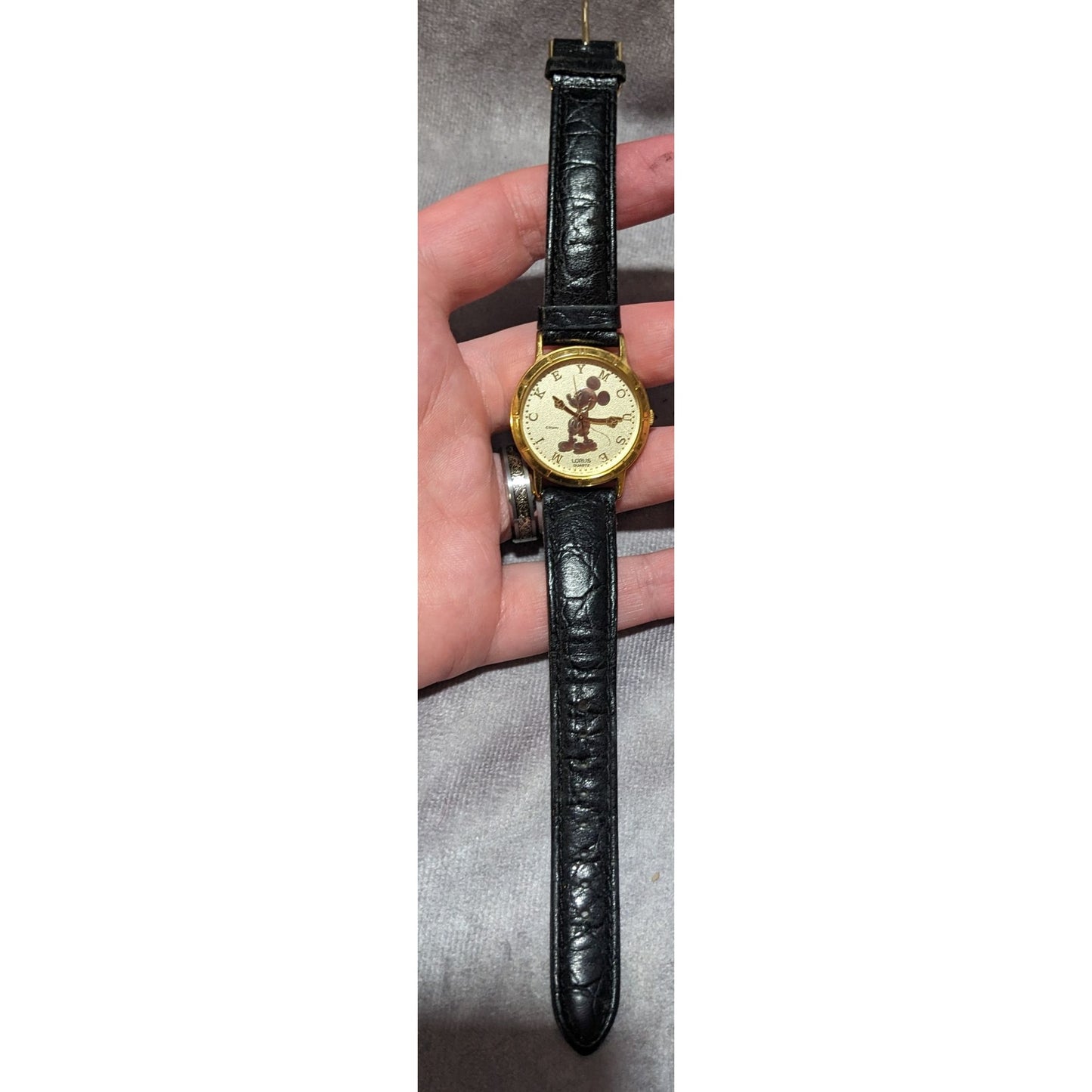 90s Vintage Lorus Gold Mickey Watch