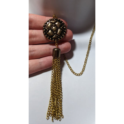 Gold Star Tassel Necklace