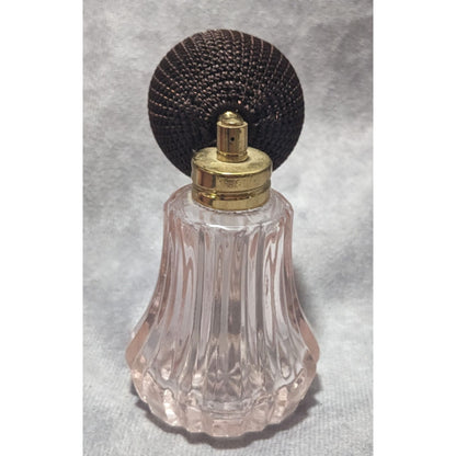 Vintage Pink Crystal Perfume Bottle