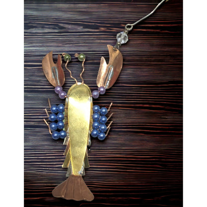 Metal Lobster Ornament