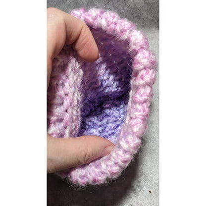 Handmade Pink/Purple Ombre Baby Hat