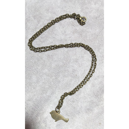 Vintage Minimalist Bird Necklace