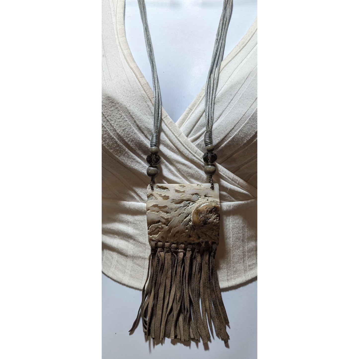 Retro Bohemian Natural Shell Fringe Necklace