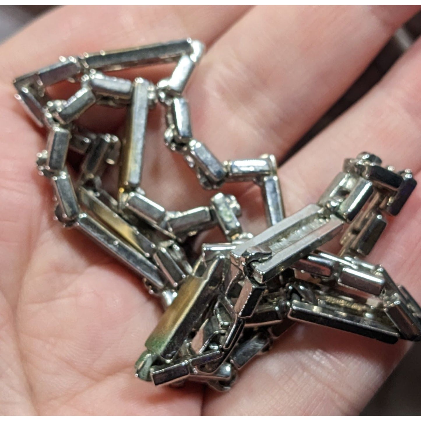 Men's Retro Gold And Silver Tone Chain Link Necklace