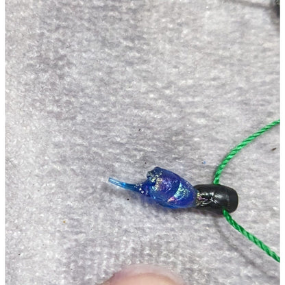 Christmas Light Bulb Necklace With Green Cord