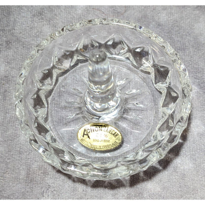 Vintage Action Azjecar Lead Crystal Ring Holder