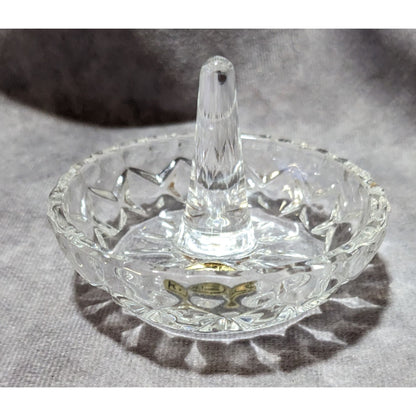 Vintage Action Azjecar Lead Crystal Ring Holder