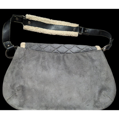 Old Navy Grey Sherpa Purse