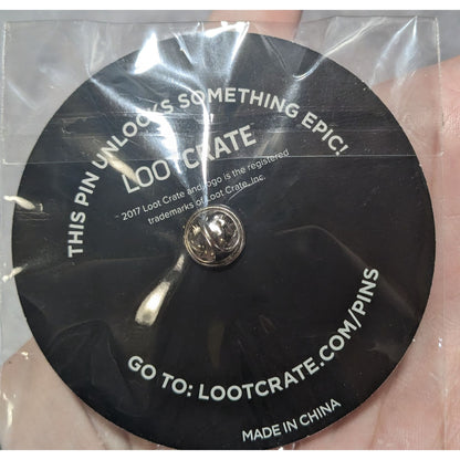 Geekcore Spacecore Retro Rocket Loot Crate December 2017 Explore Lapel Pin