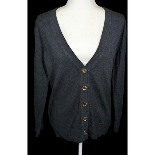 Vintage Draper's & Damon's Petite Black Button Up Cardigan