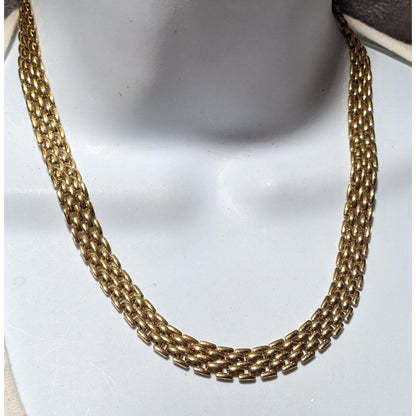 Gold Panther Link Necklace