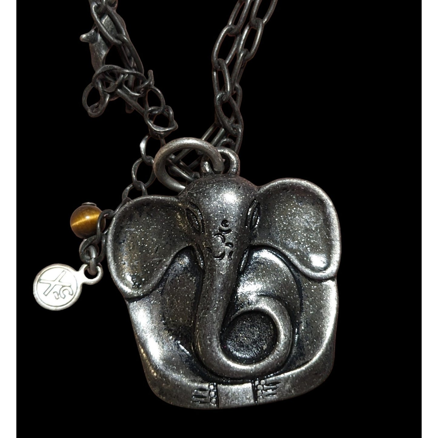 Axcess Liz Claiborne Silver Elephant Necklace