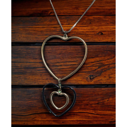 Modern Triple Heart Necklace