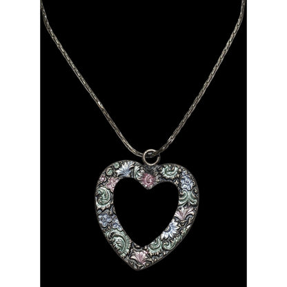 Cookie Lee Floral Heart Necklace