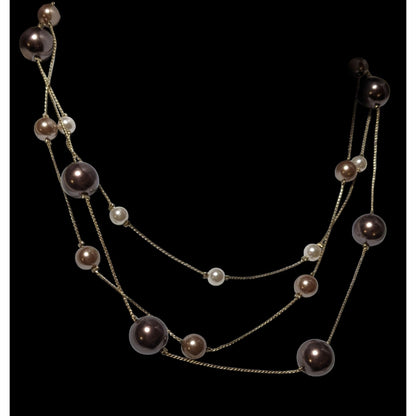 Roman Multilayer Floating Pearl Necklace