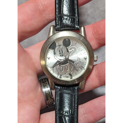 Vintage Disney World Silver Mickey Watch