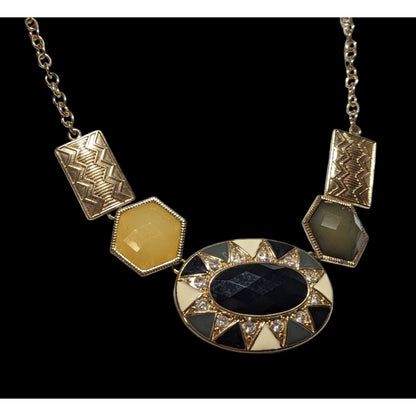 Geometric Glam Statement Necklace