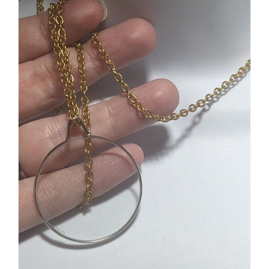 Magnifying Glass Pendant Necklace