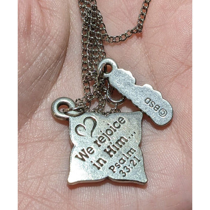 Religious Celebrate Engraved Pendant Necklace