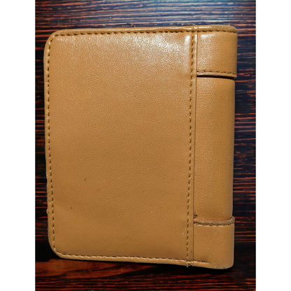 Tan Grommet Bifold Wallet