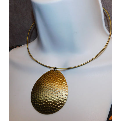 Gold Modern Neckwire Choker