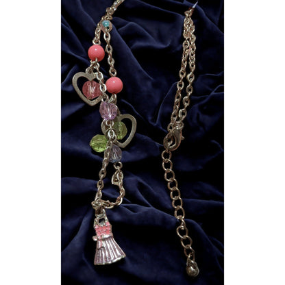 Coquette Beaded Charm Necklace