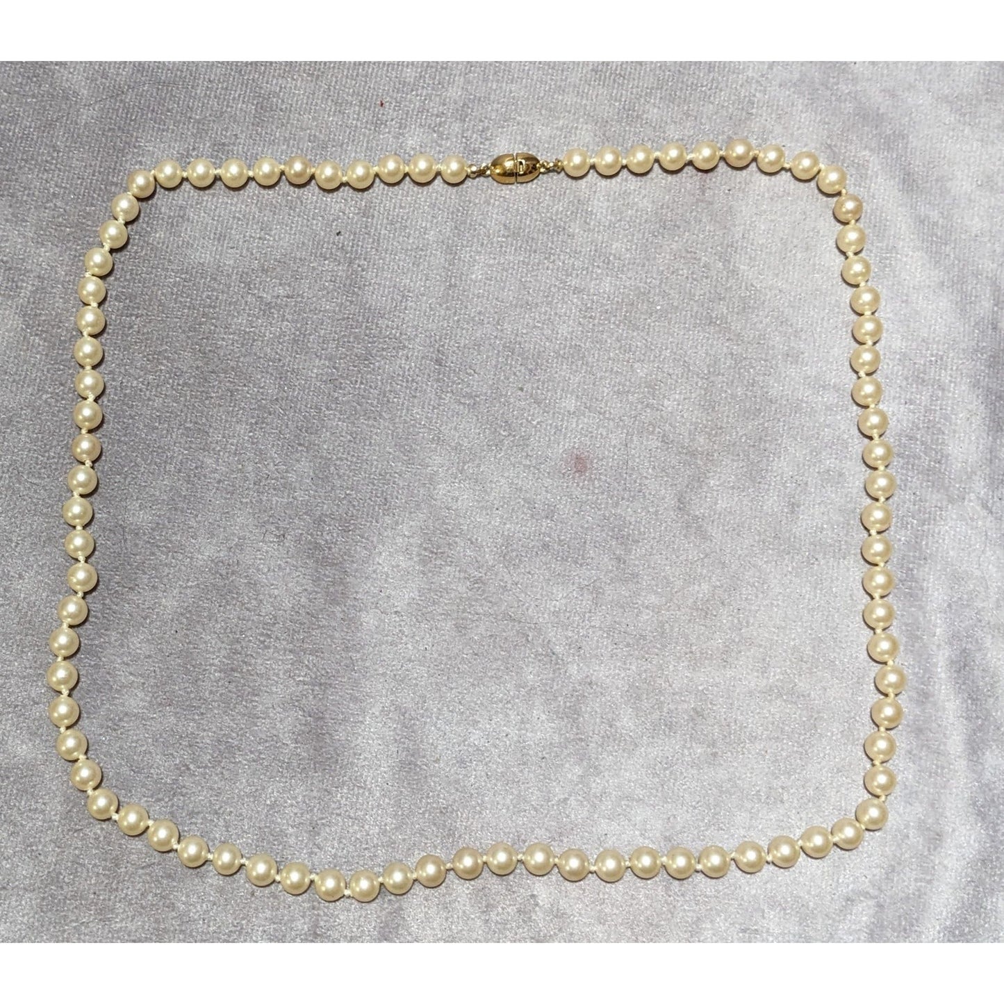 Vintage Glam Monet Beaded Faux Pearl Necklace