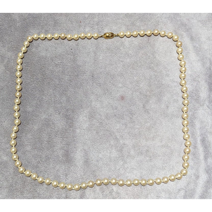 Vintage Glam Monet Beaded Faux Pearl Necklace