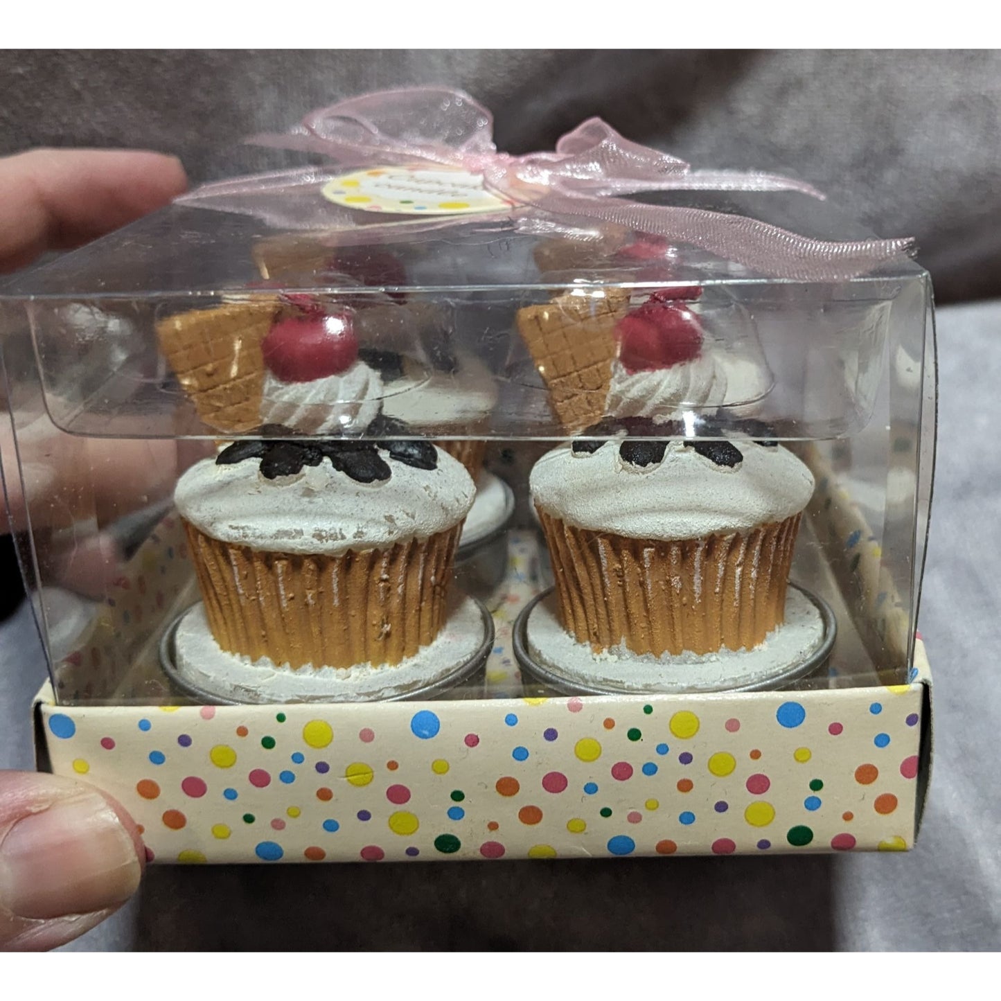 Mini Cupcake Candle Set